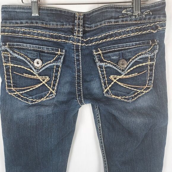 Silver Jeans Co Mckenzi Bootcut Jeans Women’s W29 L32 Distressed Denim - Picture 2 of 14